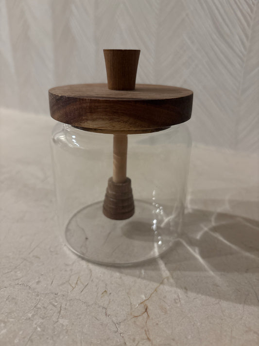 Honey jar with spoon